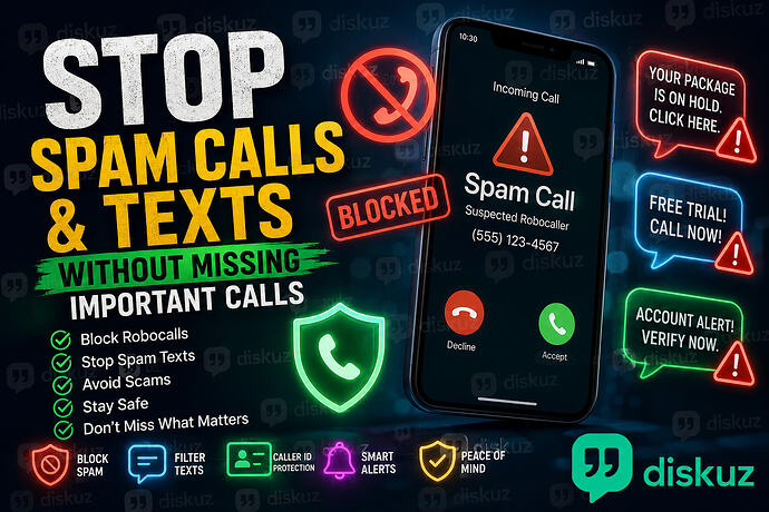 How to Stop Spam Calls and Text Messages Without Missing Important Calls 📵 | diskuz.com