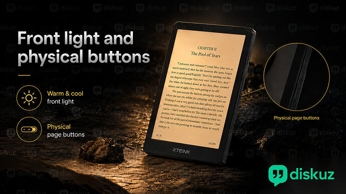 Xteink X4 Pro: Front light and physical buttons | diskuz.com