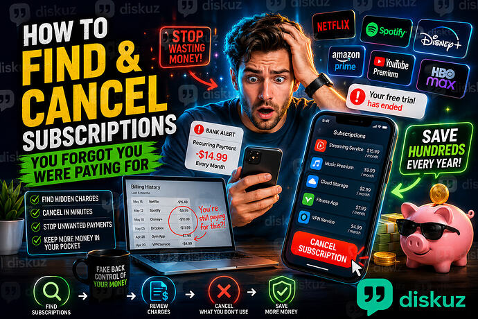 How to Find and Cancel Subscriptions You Forgot You Were Paying For 💳 | diskuz.com