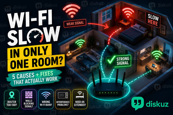 Why Is My Wi-Fi Slow in Only One Room 5 Fixes That Actually Work 📶 | diskuz.com